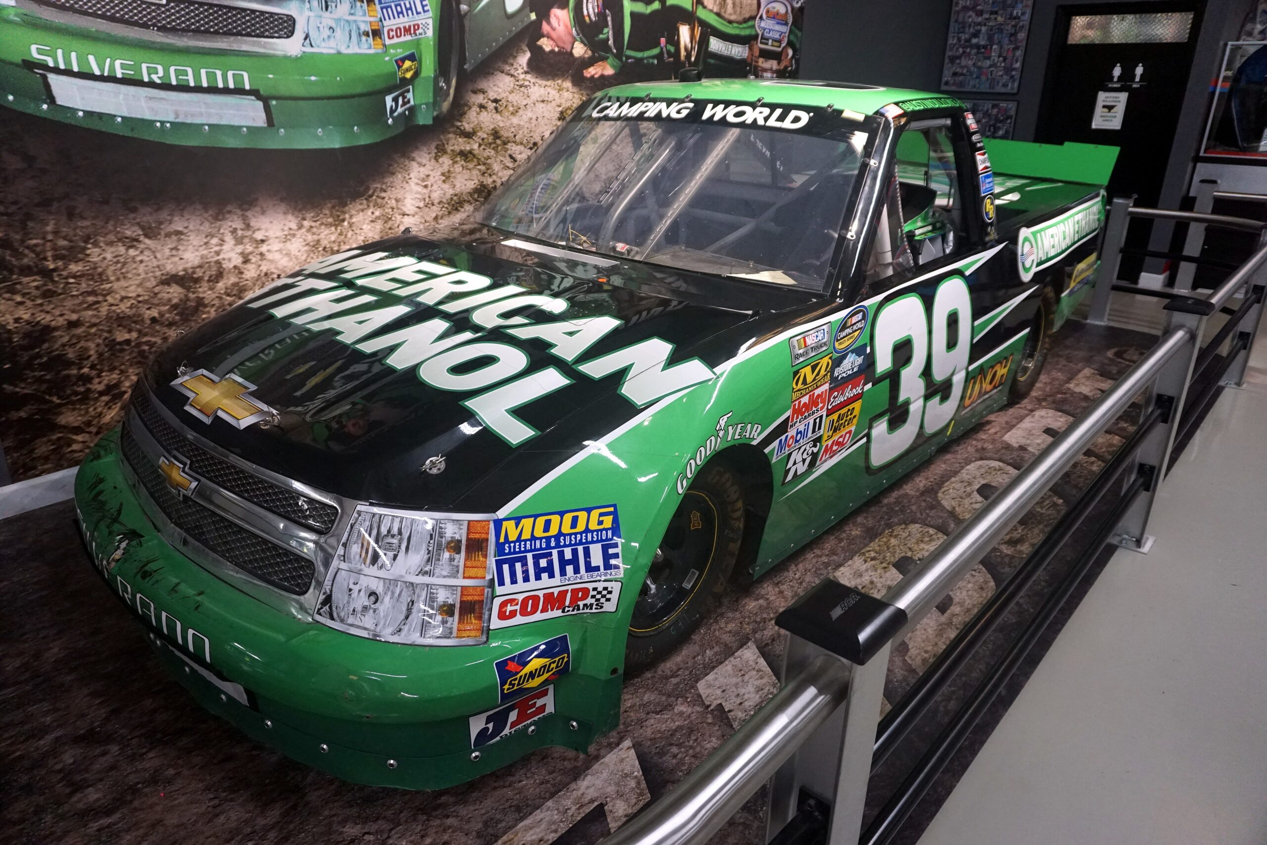 Eldora Dirt Track richard childress racing museum october 2022 49 (austin dillon's 2013 eldora speedway winning no. 39 american ethanol chevrolet silverado)